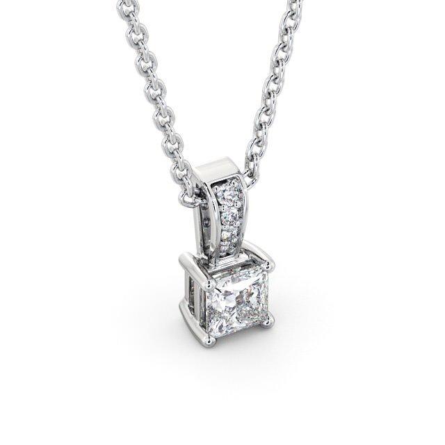 Princess Cut Classic Solitaire Pendant