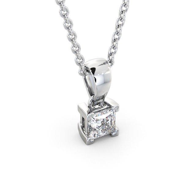 Princess Cut Classic Solitaire Pendant