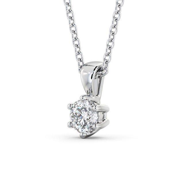 Round Cut Classic Solitaire Pendant