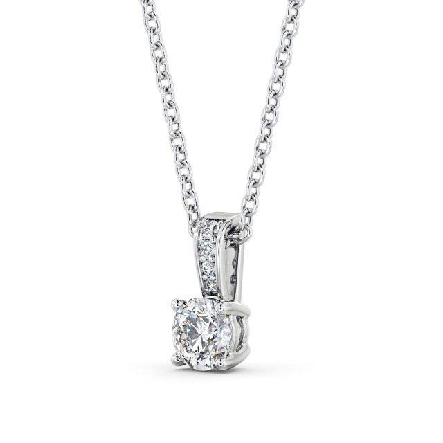 Round Cut Classic Solitaire Pendant