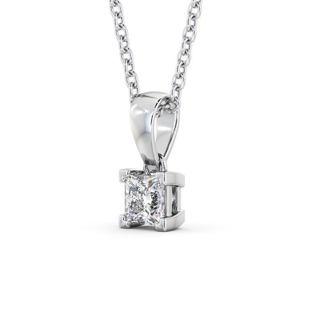 Princess Cut Classic Solitaire Pendant