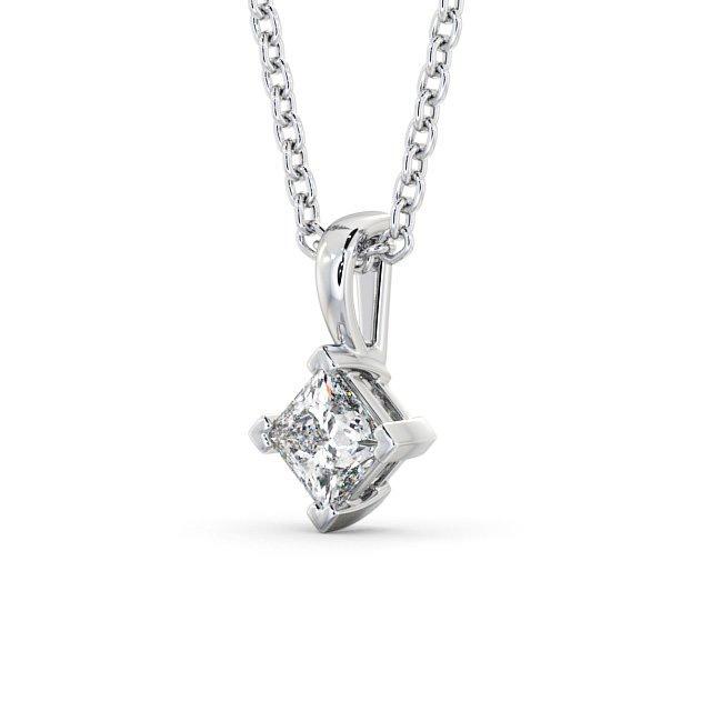 Princess Cut Classic Solitaire Pendant