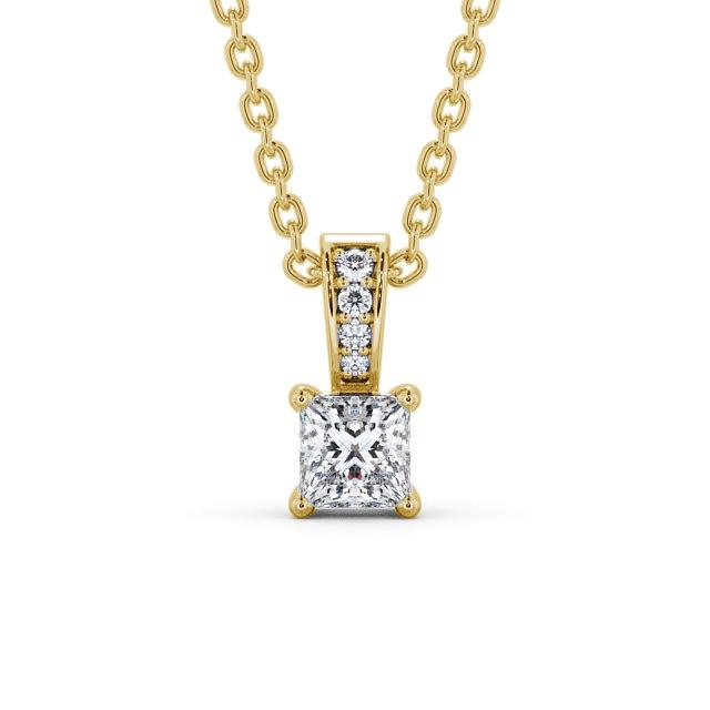 Princess Cut Classic Solitaire Pendant