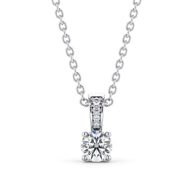 Round Cut Classic Solitaire Pendant