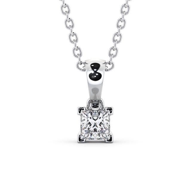 Princess Cut Classic Solitaire Pendant