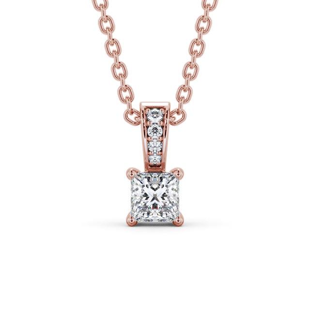 Princess Cut Classic Solitaire Pendant