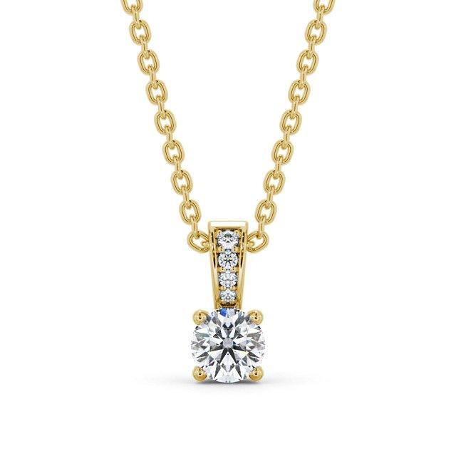 Round Cut Classic Solitaire Pendant