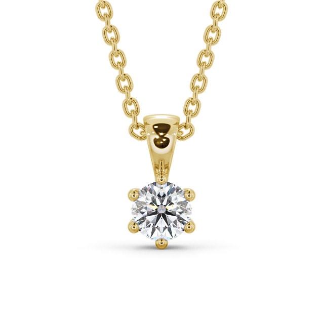 Round Cut Classic Solitaire Pendant