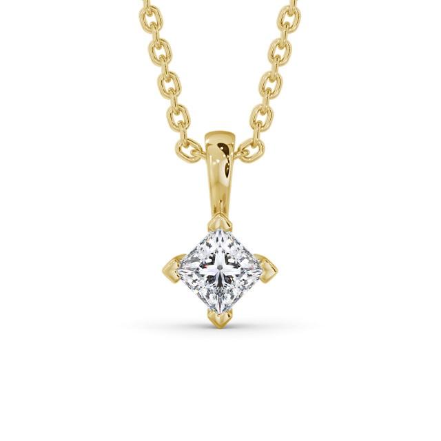 Princess Cut Classic Solitaire Pendant